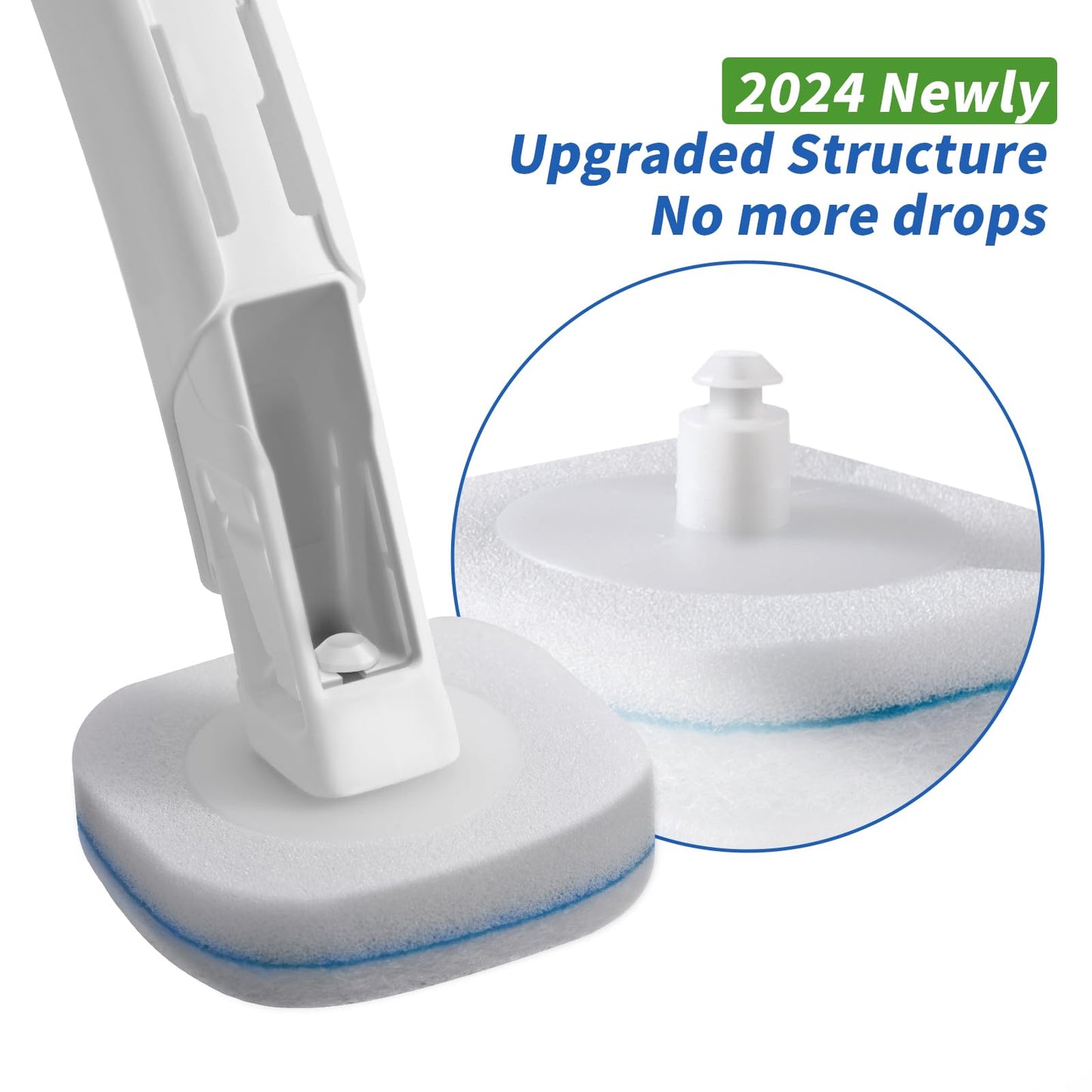 oshang Disposable Toilet Brush with Holder – Includes 14 Refills, Deep Clean Toilet Bowl Cleaner for Hygienic Bathroom Maintenance