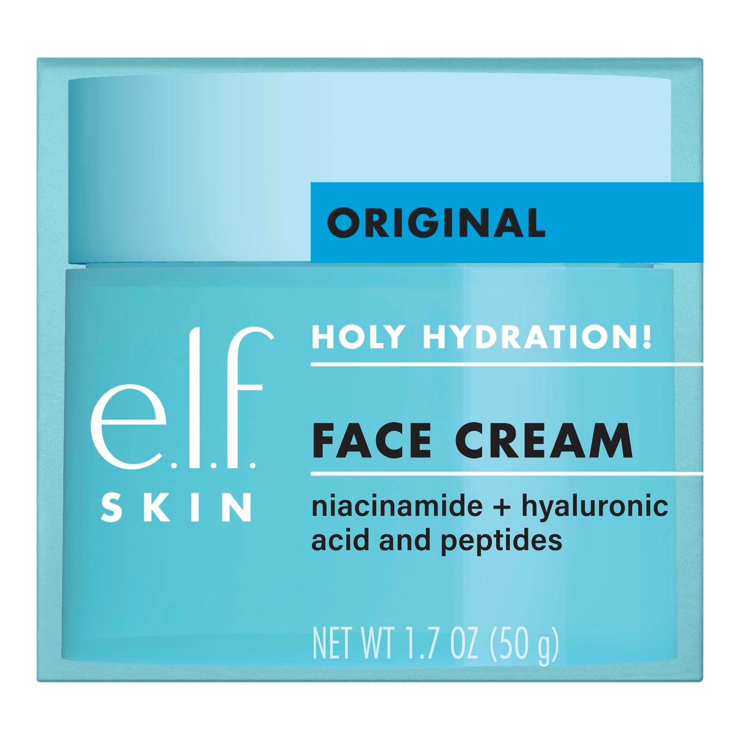 e.l.f. SKIN Holy Hydration! Face Cream, Moisturizer For Nourishing & Plumping Skin, Infused With Hyaluronic Acid, Vegan & Cruelty-Free, 1.7 Oz