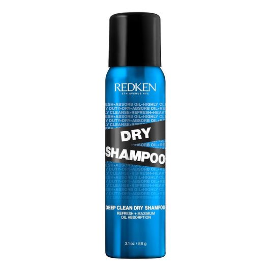 Redken Deep Clean Dry Shampoo for All Hair Types – Instantly Refreshes & Absorbs Oil Between Washes, No Residue or Buildup, 3.1 Fl Oz