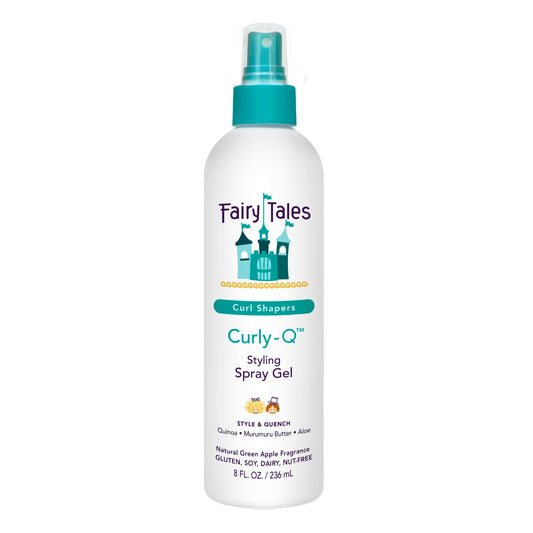 Fairy Tales Curly Q Kids Styling Spray Gel – Defines & Tames Curls – Paraben, Sulfate, Gluten & Nut Free – For All Curl Types – 8 oz