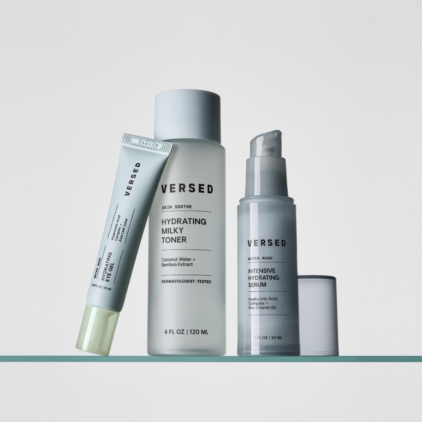 Versed Water Rush Hydrating Eye Gel – Reduces Puffiness & Dark Circles, Brightens Under Eyes with Hyaluronic Acid, Clinically Tested