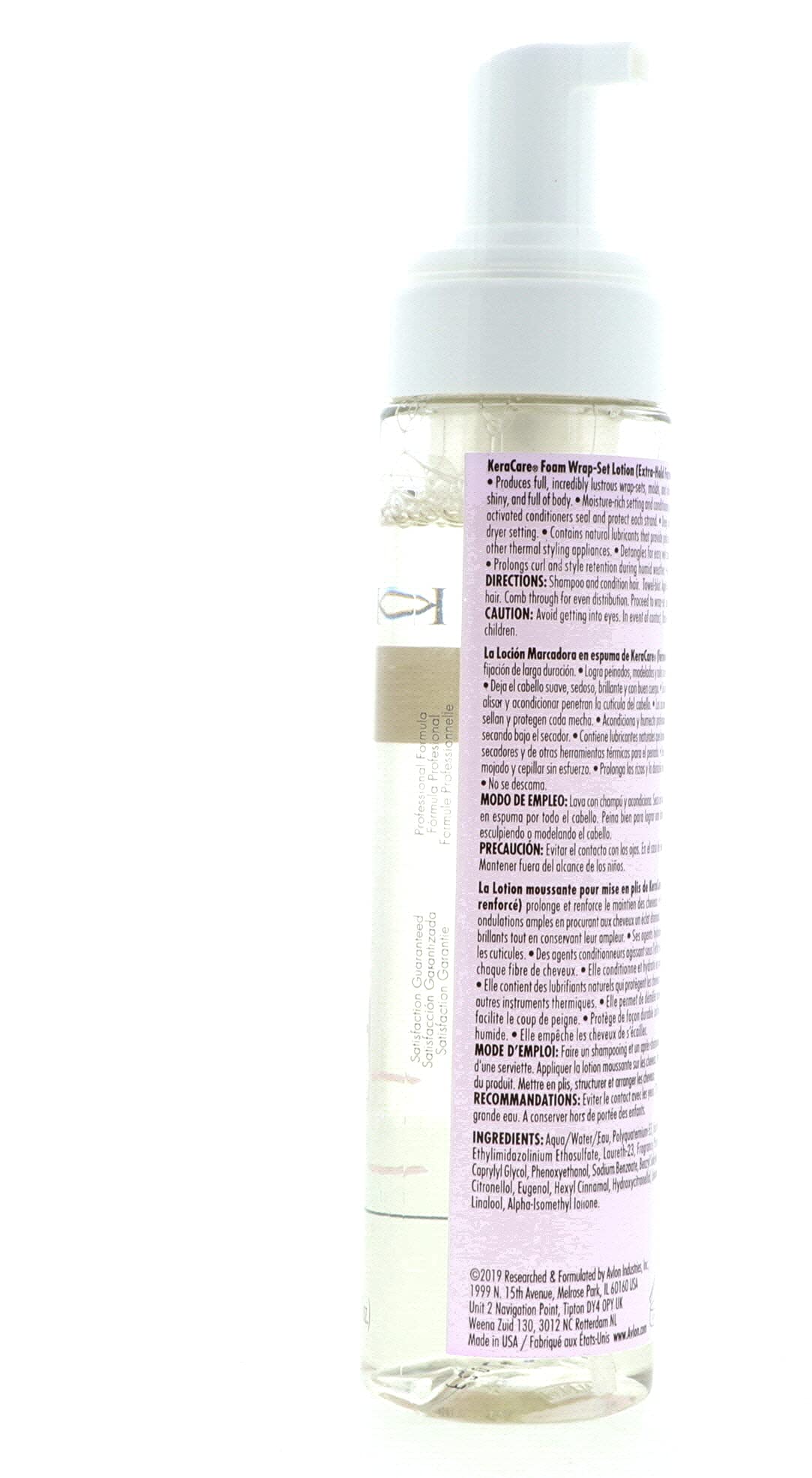 Avlon Kera Care Foam Wrap-Set Lotion Extra Hold 8oz