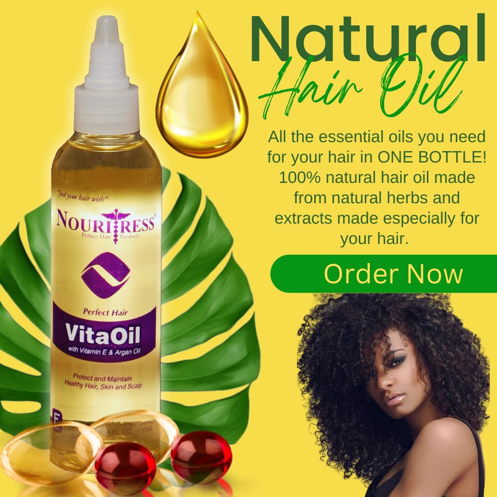 NouriTress Perfect Hair VitaOil | Promotes Growth | Rosemary & Argan Oils | 14 Essential Oils | 4 oz