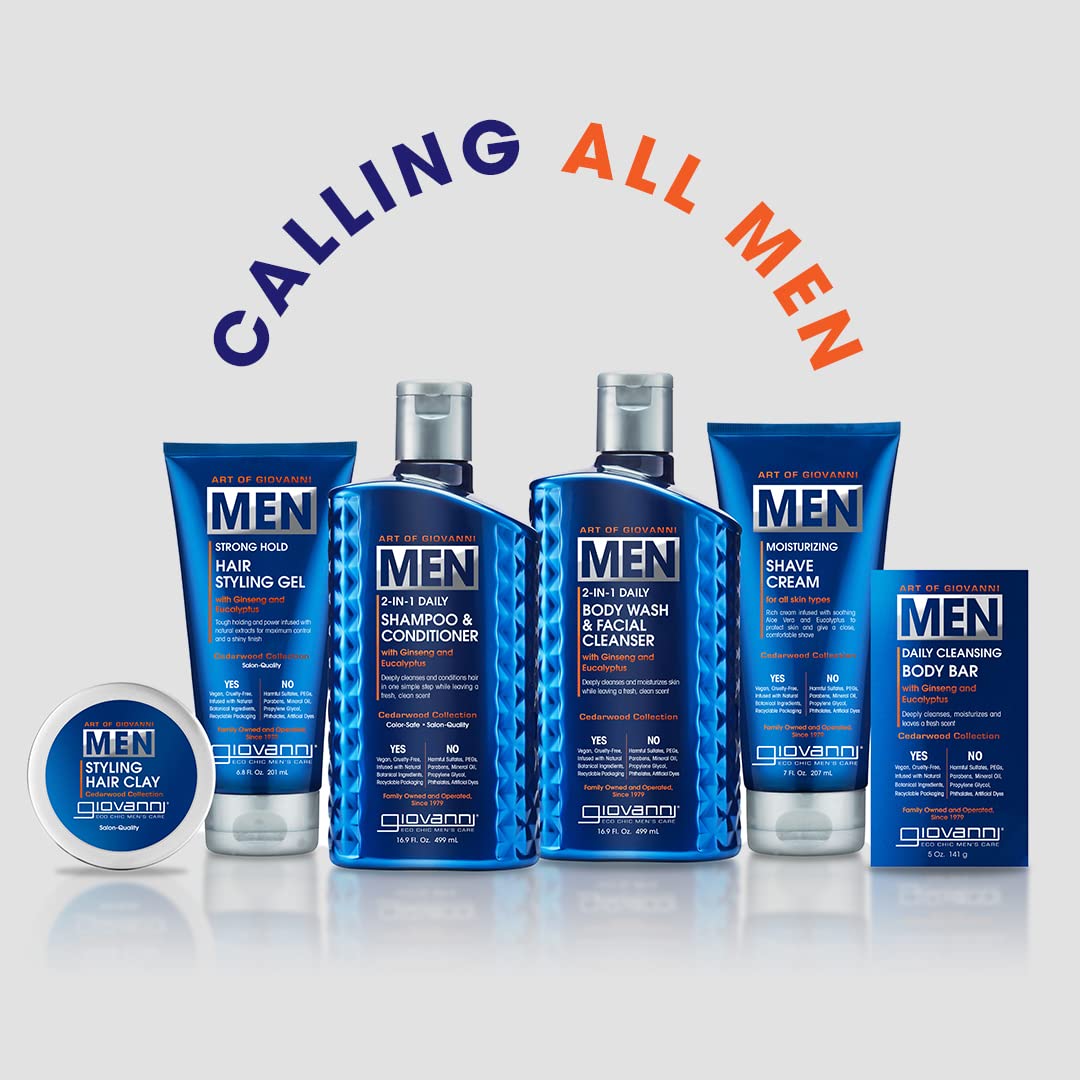 GIOVANNI COSMETICS CLAY HAIR MEN CEDARWOOD