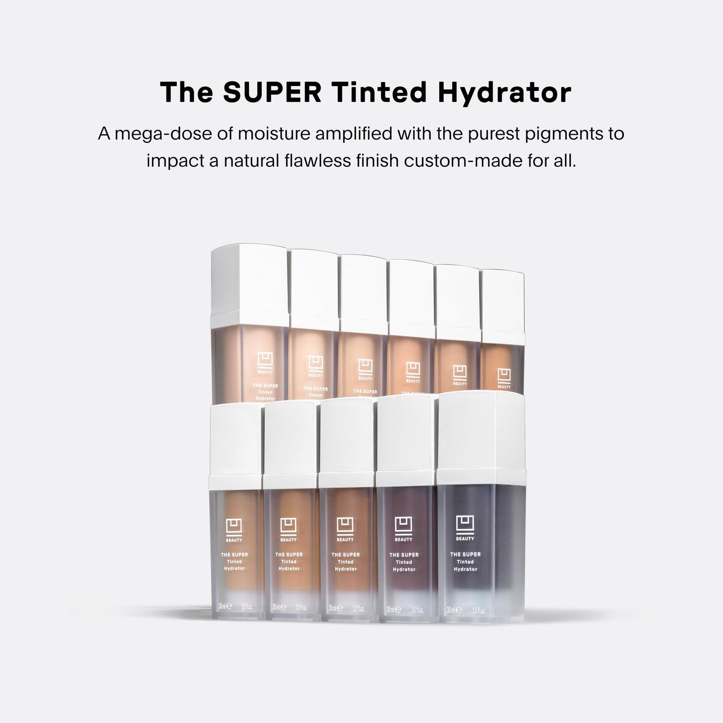 U Beauty The Super Tinted Hydrator Cream with Hyaluronic Acid – Moisturizes & Smooths Skin Up to 48H, Shade 4, 1 oz