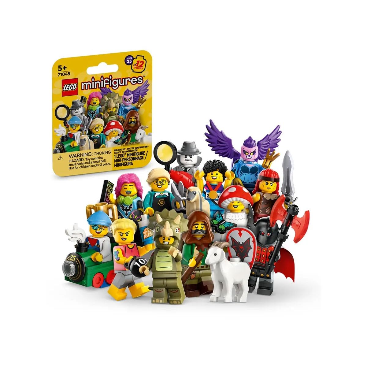 LEGO Minifigures Series 25 Collectible Surprise Figures, Adventure Toy Set for Kids 5+, Mystery Gift for Boys & Girls, 71045