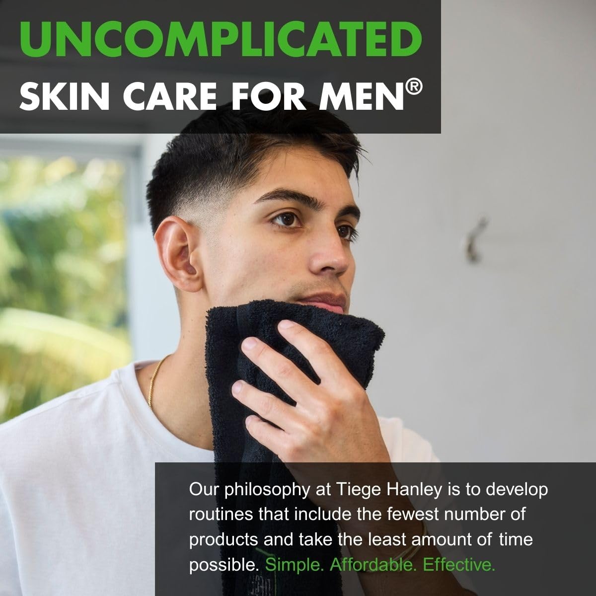 Tiege Hanley Men’s Skin Care Set – System 1 Daily Routine with Face Wash, Scrub & Moisturizer for Hydrated, Healthy Skin