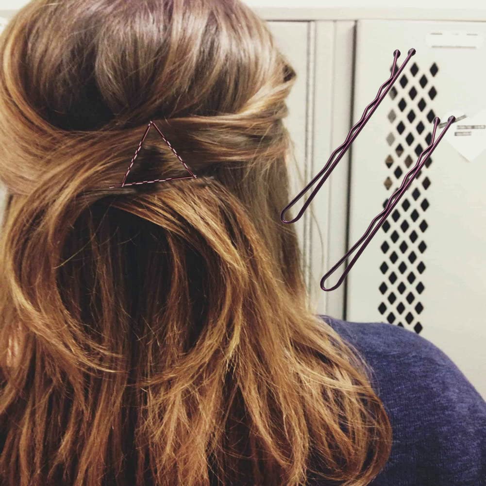 Bobby Pins Brown, 330 Count 2.2 Inch Hair Pins With Cute Box, Premium Bobby Pin For Kids, Girls And Women, Great For All Hair Types