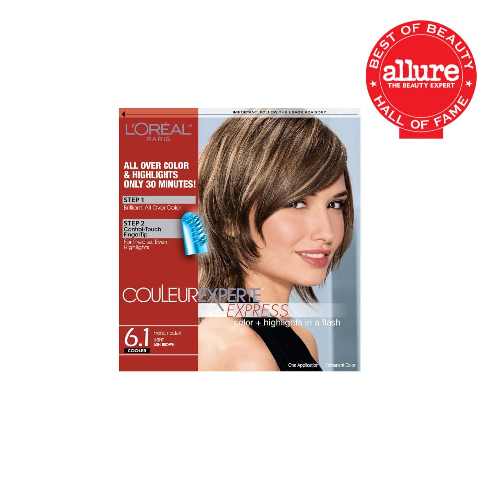 L'Oreal Paris Couleur Experte 2-Step Home Hair Color and Highlights Kit, French Éclair