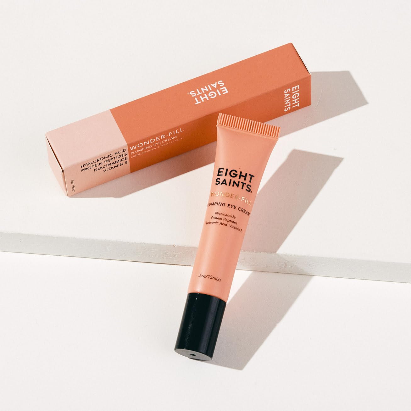 Eight Saints Wonder-Fill Plumping Eye Cream – Natural Anti-Aging Under Eye Treatment for Wrinkles, Fine Lines, Dark Circles & Puffiness, 0.5 oz