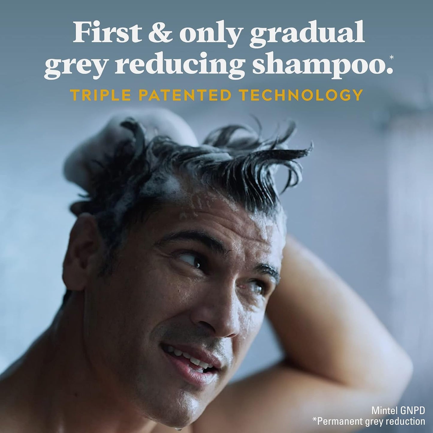 Just For Men Control GX 2-in-1 Grey Reducing Shampoo & Conditioner with Keratin for Stronger, Thicker, Healthier Hair, 4 Fl Oz, Pack of 1