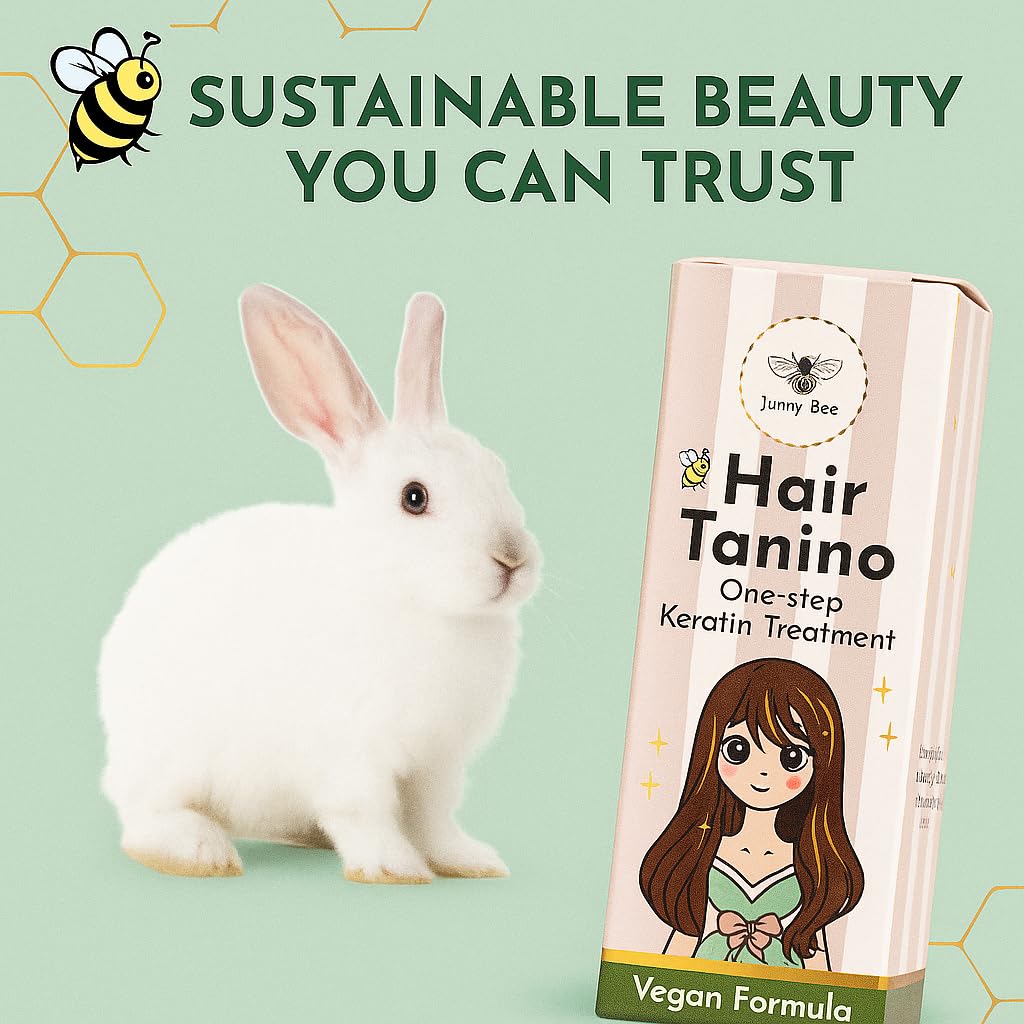 Jumybee Tanino Keratin Hair Straightening Treatment – Smoothing, Hydrating & Repairing with Avocado & Protein – Formaldehyde Free, 2.03 Fl Oz