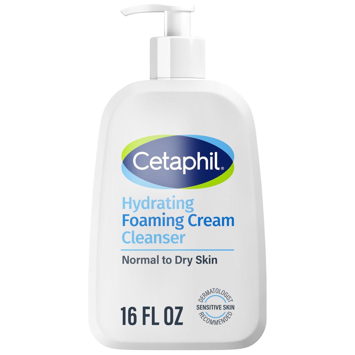 Cetaphil Cream to Foam Face Wash, 16 oz – Hydrating Foaming Cleanser for Normal to Dry Sensitive Skin, Aloe, Hypoallergenic & Fragrance-Free