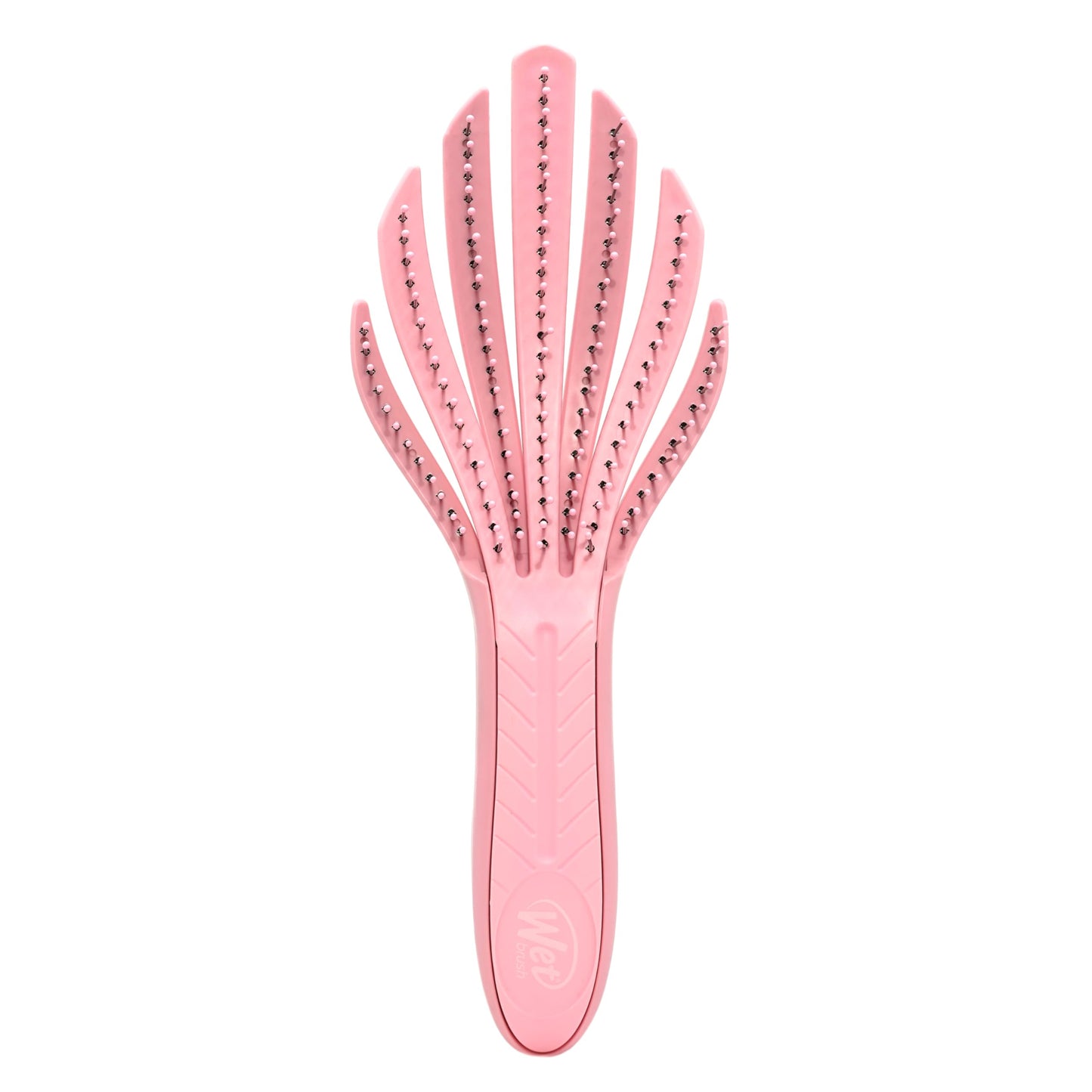Wet Brush Go Green Curl Detangler, Pale Pink – Ultra-Soft IntelliFlex Bristles for Easy, Pain-Free Detangling – Great for Curly, Wet & Dry Hair