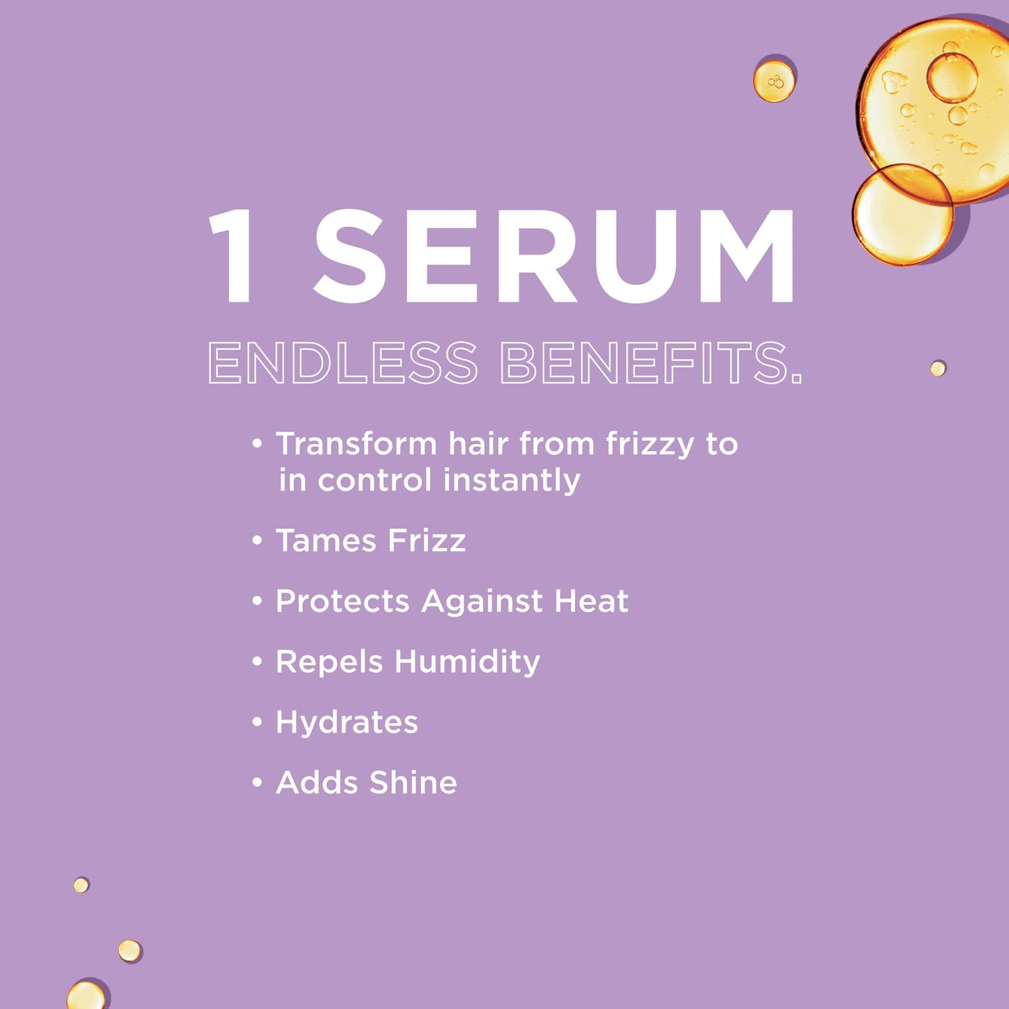 John Frieda Frizz Ease Original Hair Serum 1.69 Oz – Anti-Frizz, Heat & Humidity Protectant with Argan, Coconut & Moringa Oil for Smooth, Shiny Hair