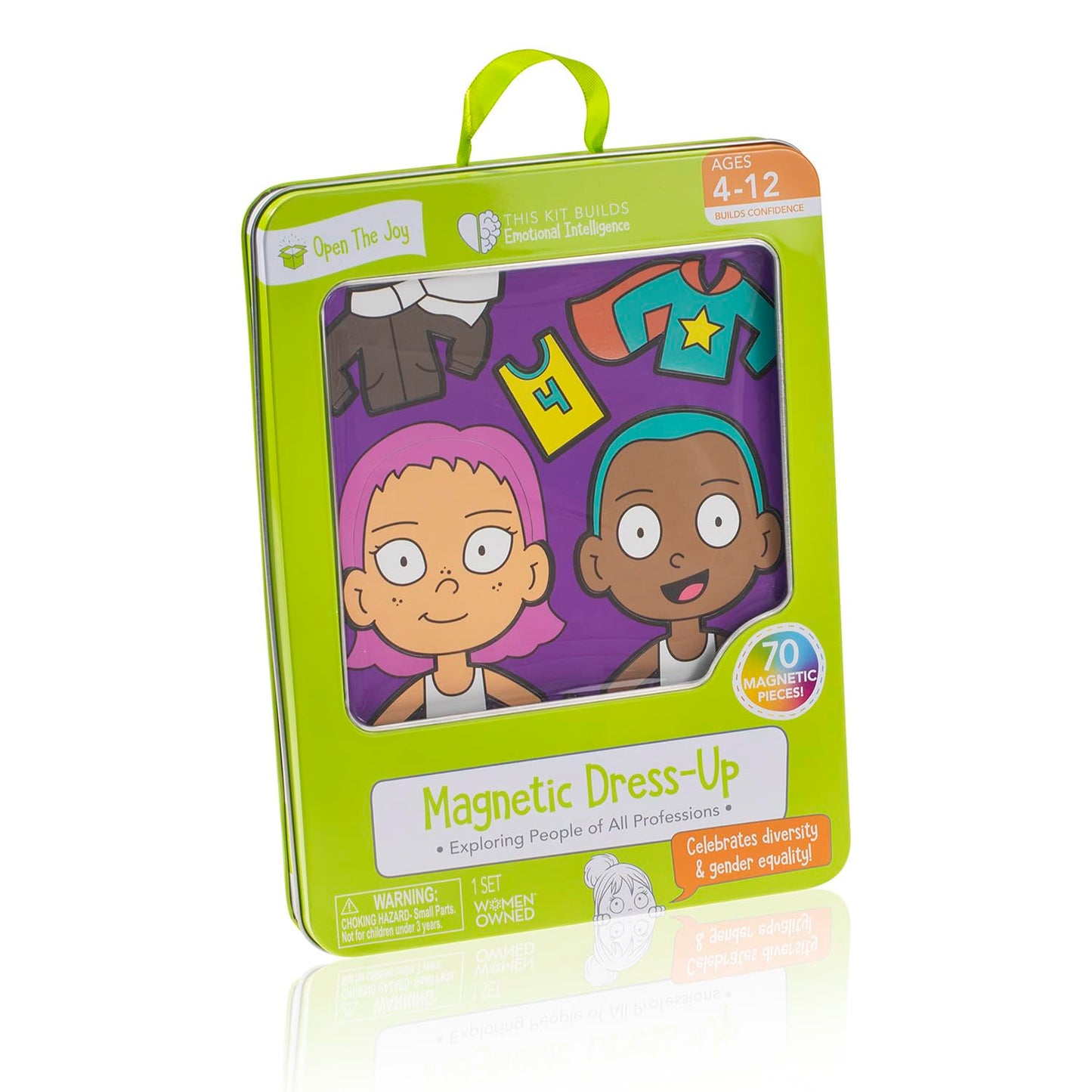 Open The Joy Magnetic Dress-up Playset for Kids - Mix and Match Magnetic Outfits, Accessories, and Characters - Ages 4 and Up