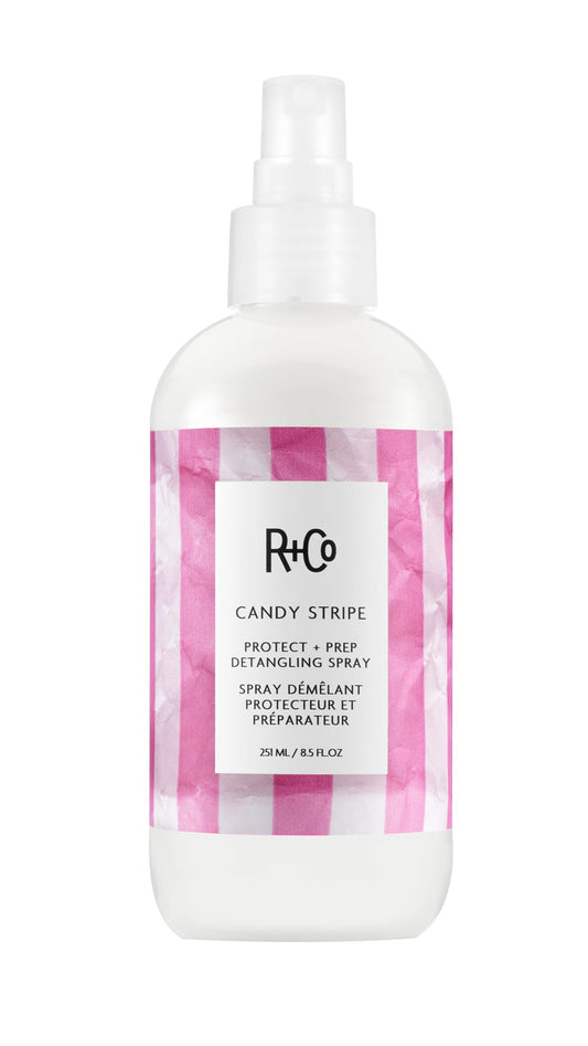 R+Co Candy Stripe Protect + Prep Detangling Spray