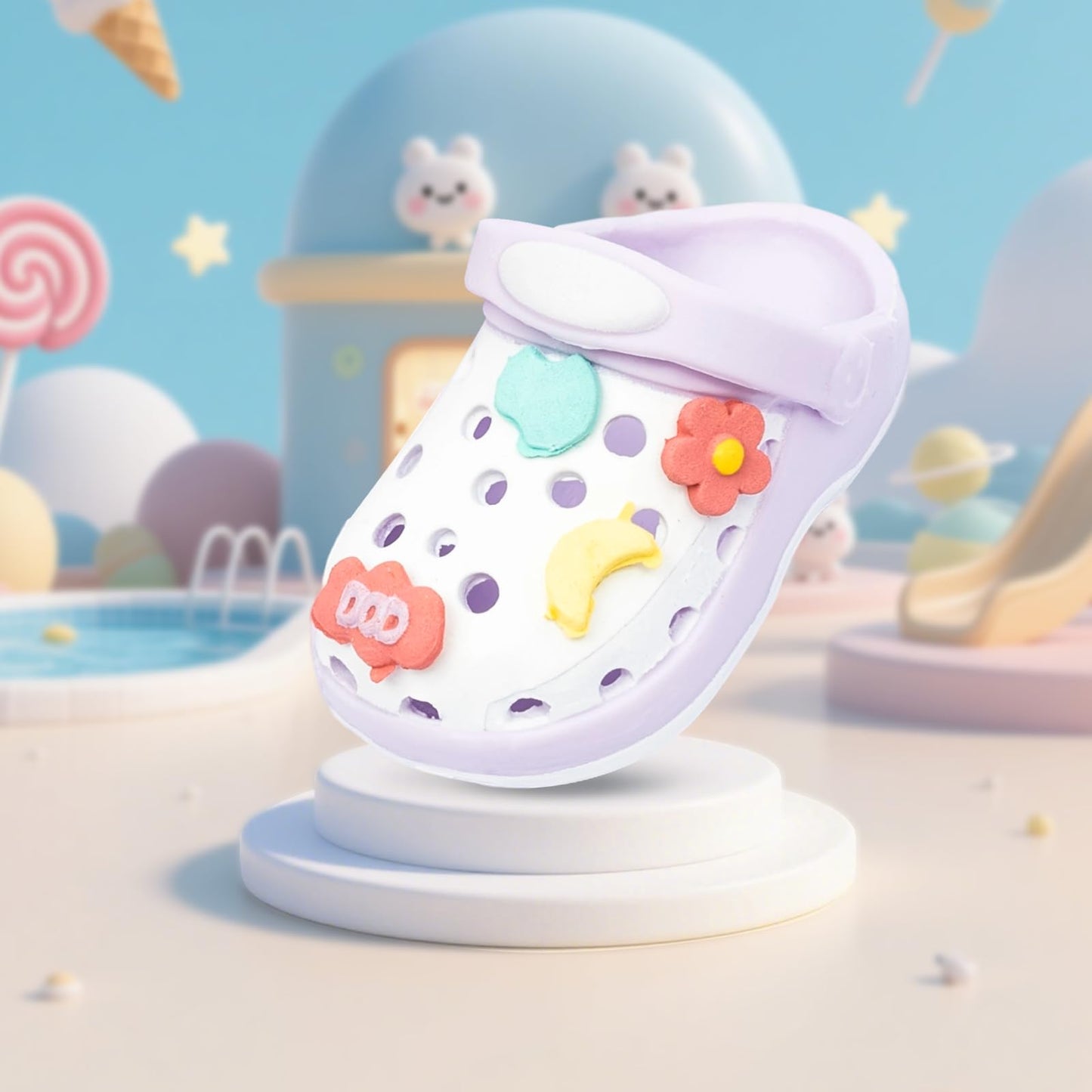 Shoes for Lububu(NO Doll),2025 Mini Shoes for Lububu Doll Accessories,Doll Shoes for Lububu Dress Up,Accessories for Lububu(Purple