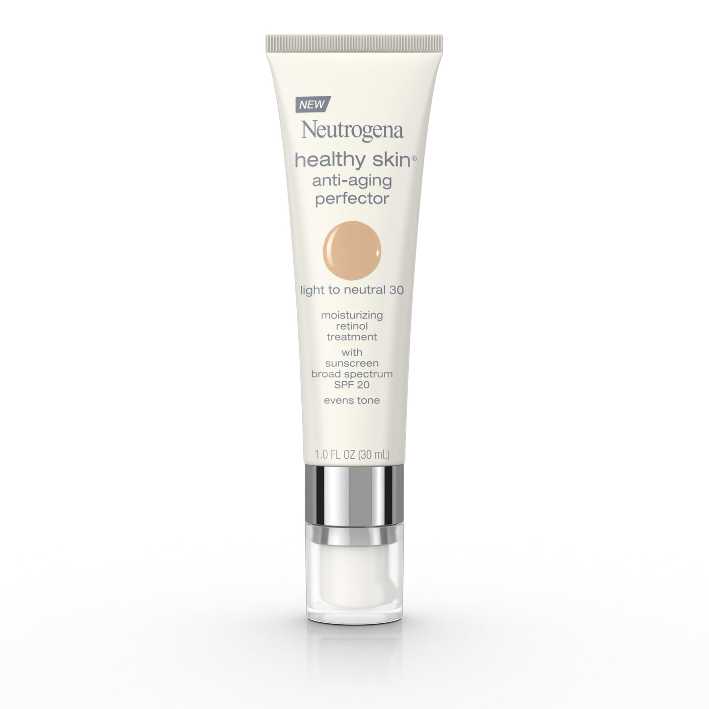 Neutrogena Retinol Anti-Aging Tinted Moisturizer SPF 20 – Broad Spectrum Sunscreen, Sheer Coverage, Healthy Skin Perfector, 1 fl. oz