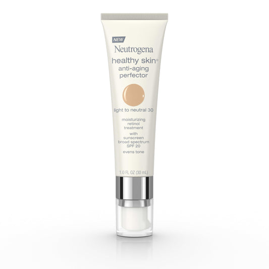 Neutrogena Retinol Anti-Aging Tinted Moisturizer SPF 20 – Broad Spectrum Sunscreen, Sheer Coverage, Healthy Skin Perfector, 1 fl. oz