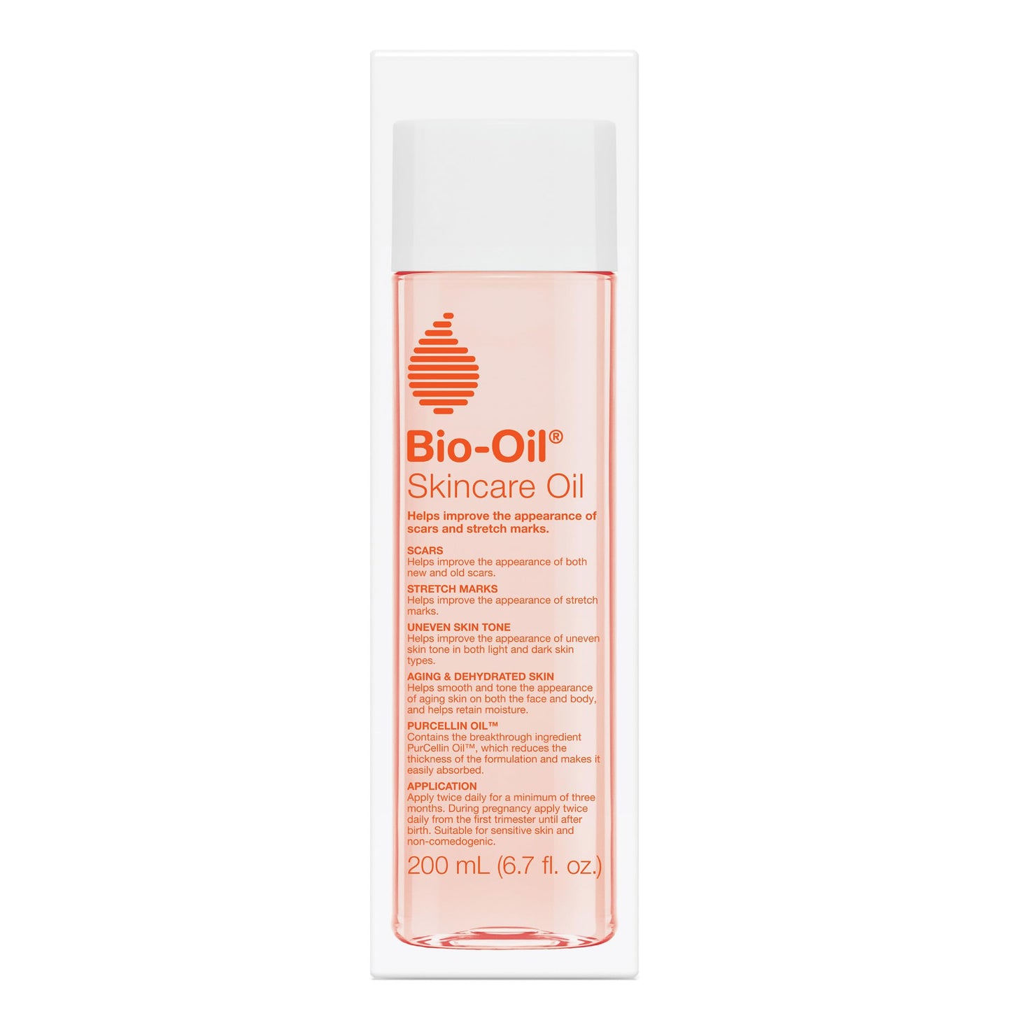 Bio-Oil Skincare Body & Face Oil, Moisturizer for Scars & Stretch Marks, Vitamin A & E, Sensitive Skin, Non-Comedogenic, 6.7 Oz