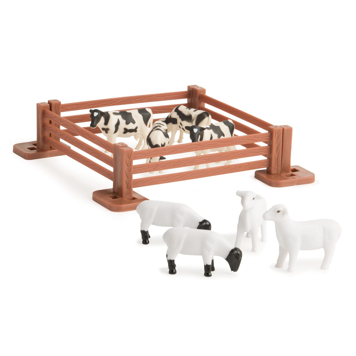 TOMY John Deere Tractor Toy Set with Portable Tractor Case, 18 Farm Vehicles, 10 Compartments, Preschool Farm Toys for Ages 3+