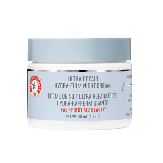 First Aid Beauty Ultra Repair Hydra-Firm Night Cream - Deeply Hydrating, Anti-Aging, Alcohol-Free, Sensitive Skin, 1.7 oz