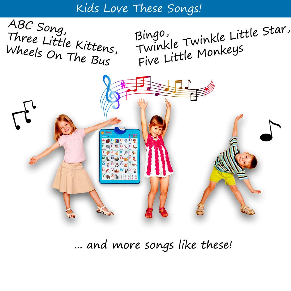 Just Smarty Alphabet & Number Wall Chart for Toddlers 1-5 | ABCs & 123s Learning Toy | Educational, Speech Therapy & Autism-Friendly