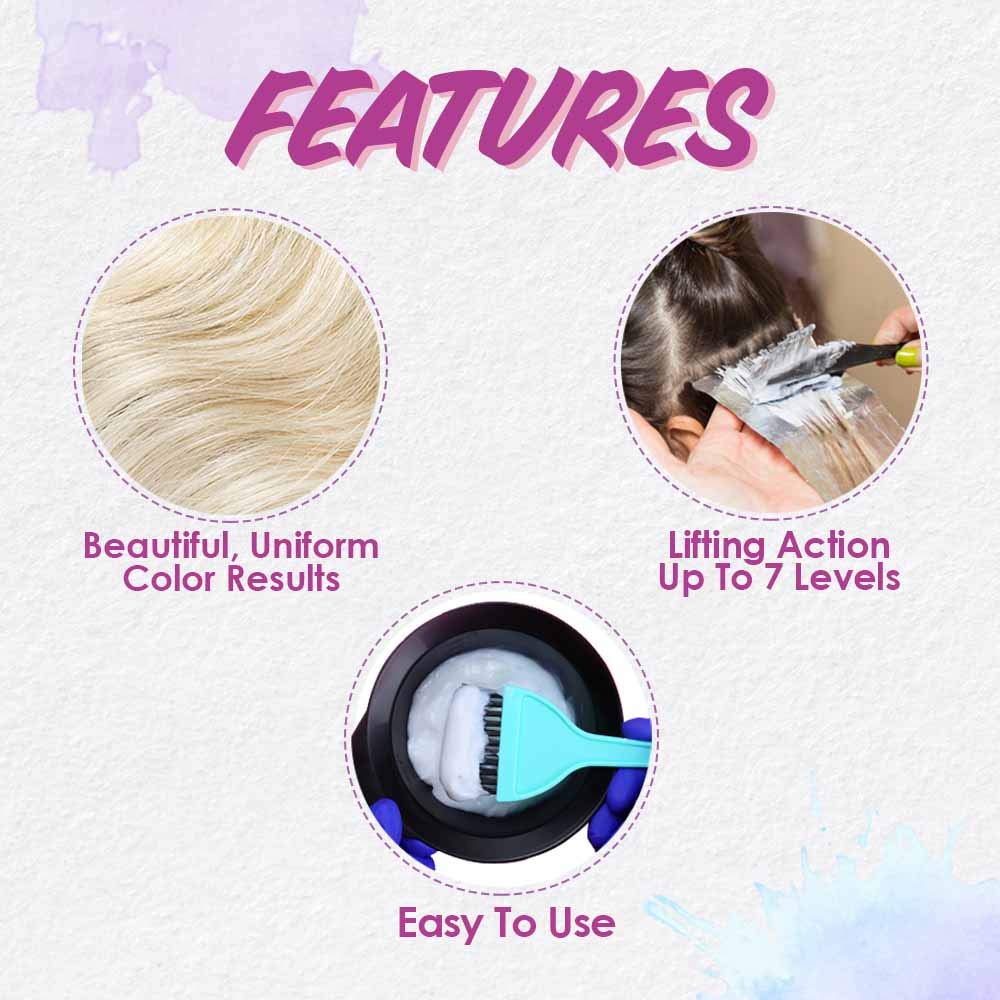 Punky Cream Peroxide Hair Dye Developer 40 Volume – Hair Bleach Developer for Medium to High Lift, 118ml