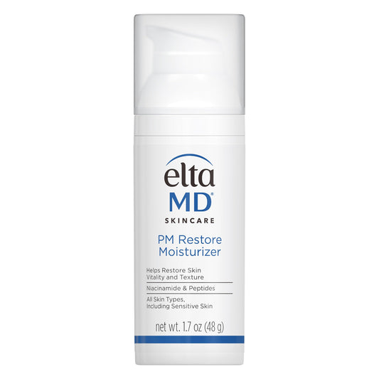 EltaMD PM Restore Face Moisturizer, Night Moisturizer for Face, Facial Cream Safe For All Skin Types, 1.7 oz Pump