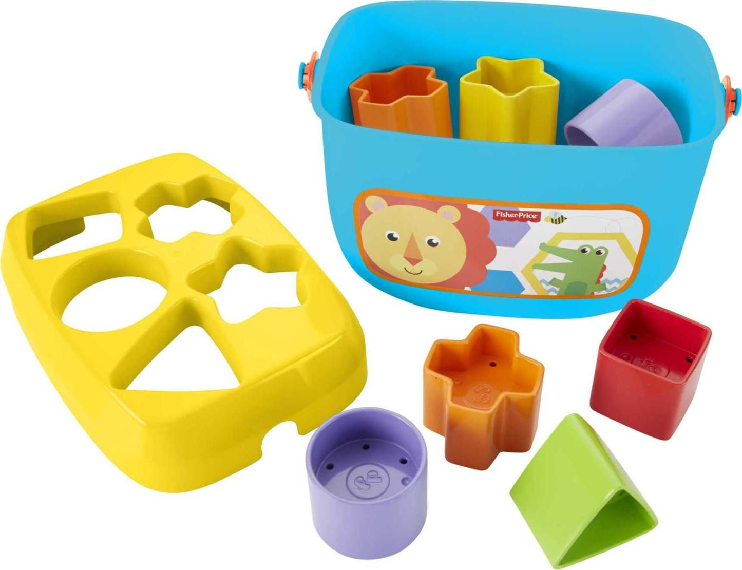 Fisher-Price Infant Toy Set, Baby’s First Blocks (10 Shapes) and Rock-a-Stack Ring Stacking Activity for Ages 6+ Months (Amazon Exclusive)