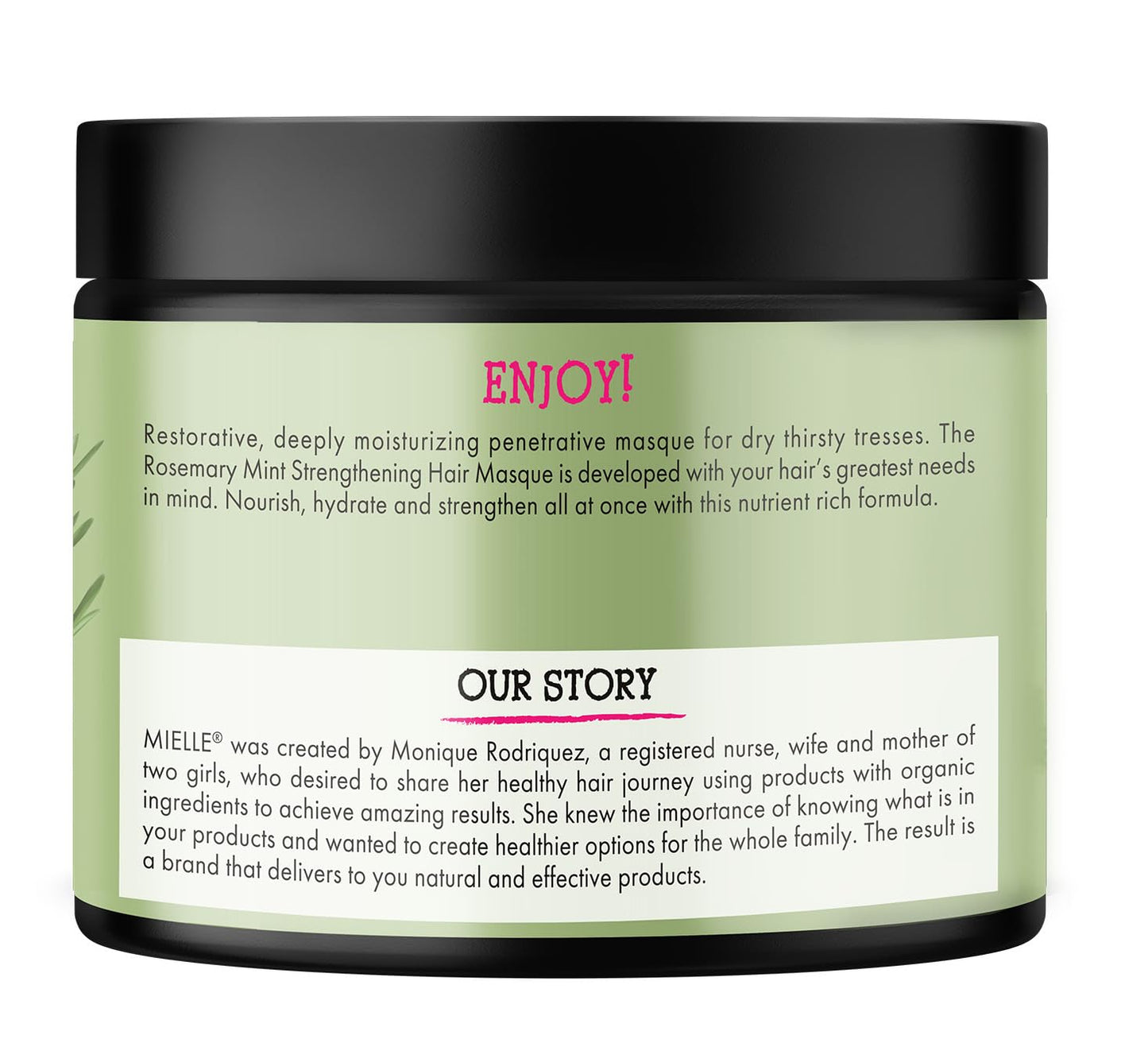 Mielle Organics Rosemary Mint Strengthening Hair Mask – Deep Conditioner with Biotin, Honey & Coconut Oil for Damaged, Dry Hair, 12 Oz