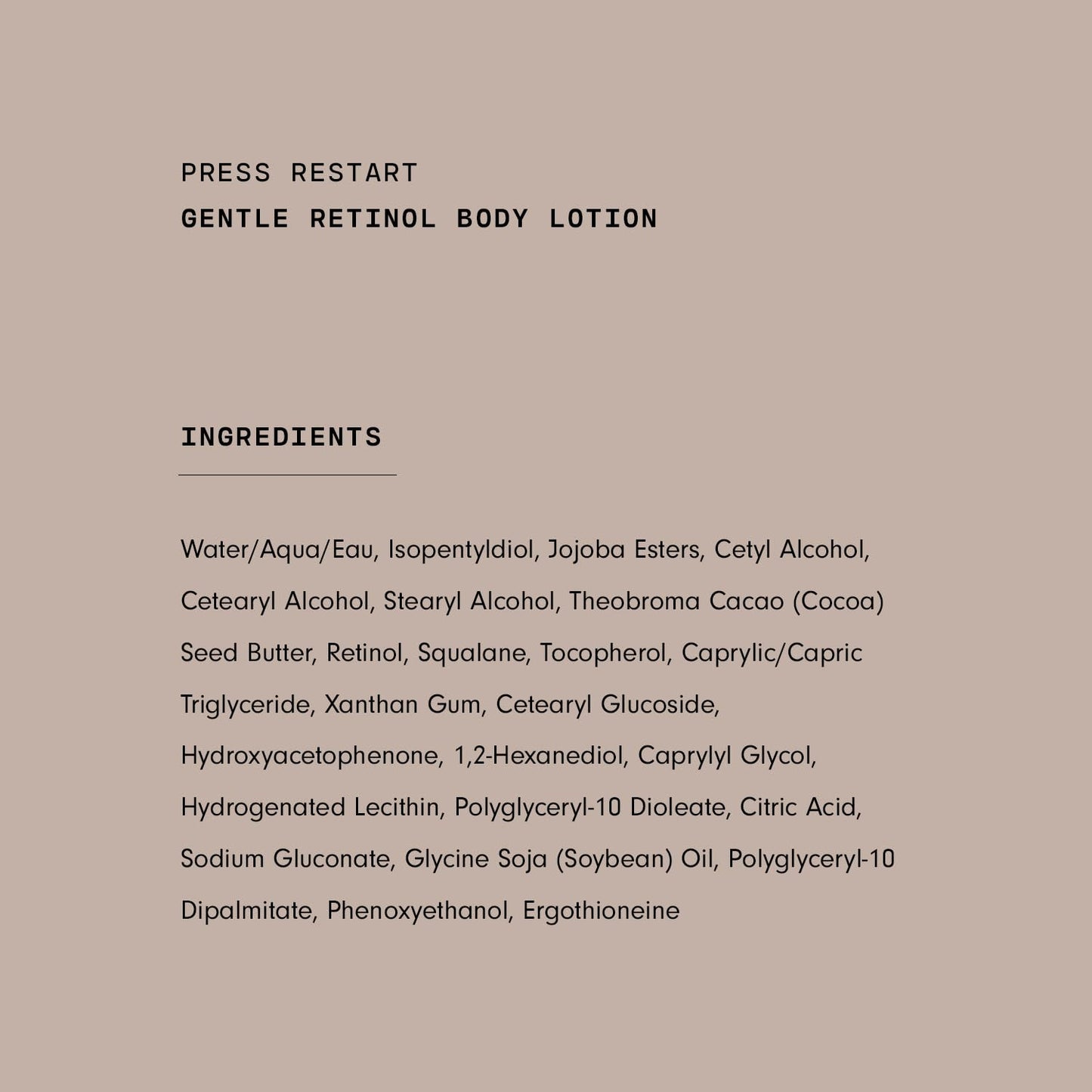 Versed Press Restart Retinol Body Lotion, 6oz – Firming, Lightweight Moisturizer with Cocoa Butter, Squalane & Vitamin E for Dark Spots & Aging Skin