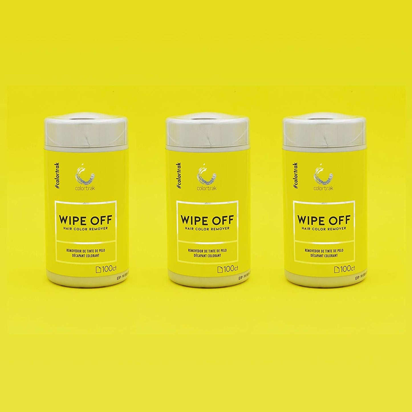 Colortrak Gentle Hair Color Remover Wipes with Aloe – Non-Irritating Moist Towelettes to Remove Hair Dye Stains from Skin – 100 Count Canister