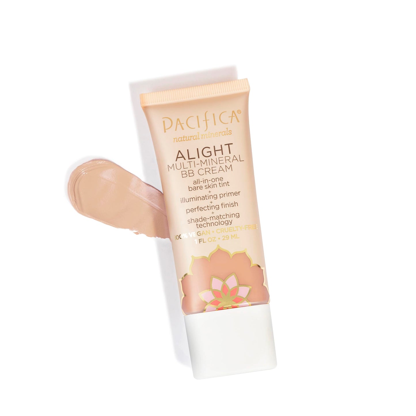 Pacifica Alight Multi-Mineral BB Cream Medium – Hydrating Tinted Moisturizer & Primer for Sheer Natural Glow, Vegan & Cruelty-Free, 1 fl oz