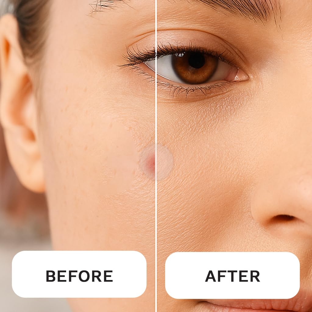 LE GUSHE Korean Pimple Patches 132 Dots - Hydrocolloid Acne Stickers with Tea Tree Oil, Invisible, Dermatologist Tested Skincare