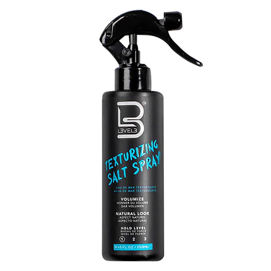 L3 Level 3 Sea Salt Texturizing Spray - Creates Beachy Waves and Texture - Casual Hair Finish (8.45 Fl Oz)