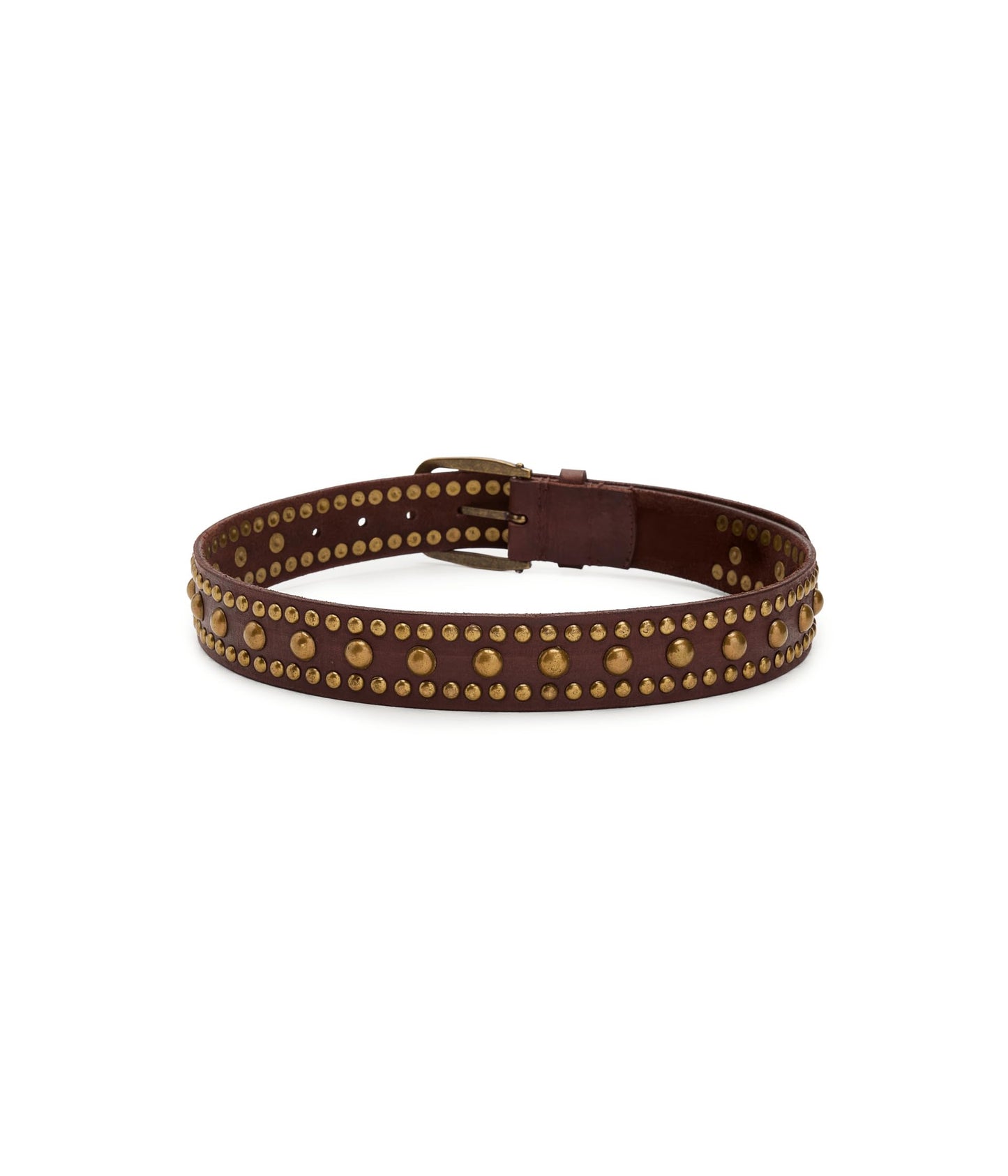 Free People Women's WTF Sola Stud Belt, Cognac, S/M