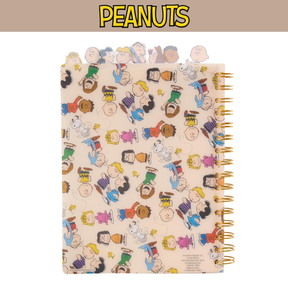 Peanuts Gang Journal Notebook, Spiral Bound, 144 Lined Pages, 8 x 7 inches – Peanuts Snoopy Charlie Brown