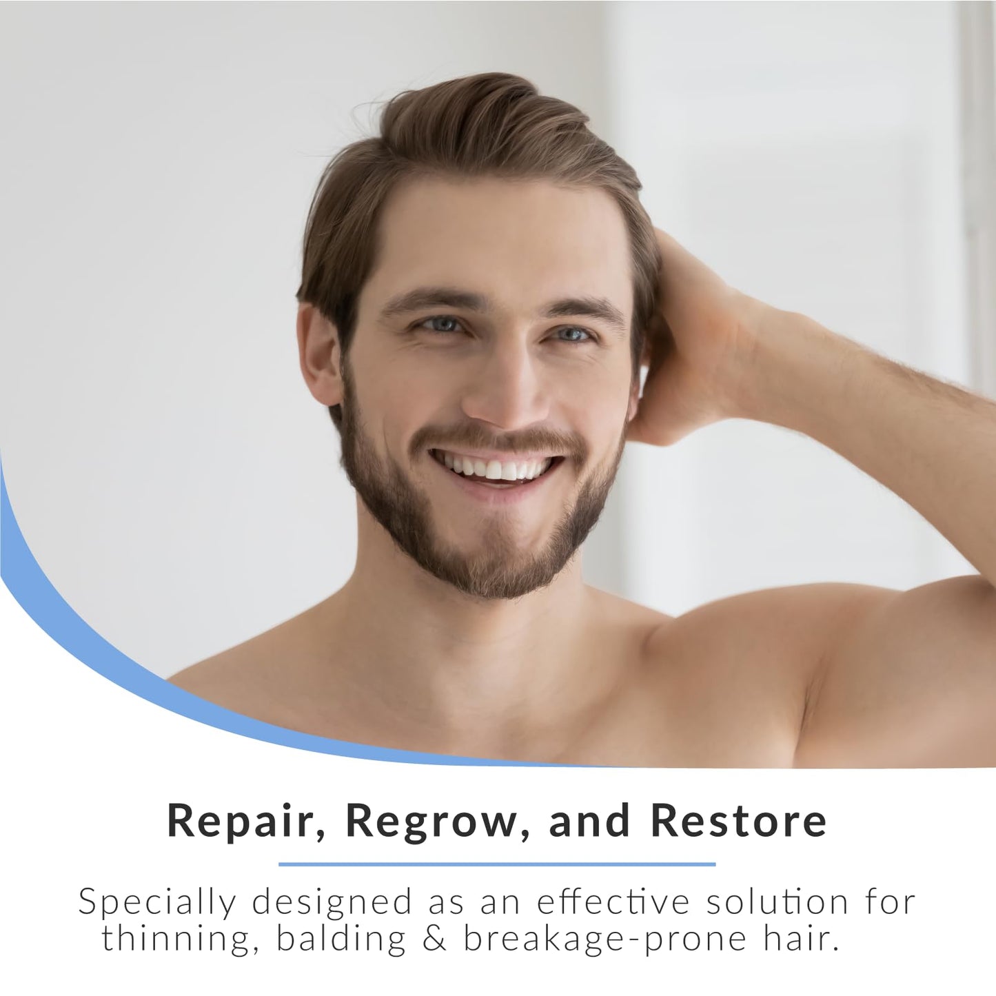 Pure Biology 8 Fl Oz Biotin Volumizing Hair Conditioner with Coconut, Argan & Rosemary Oils for Thinning and Dry Hair