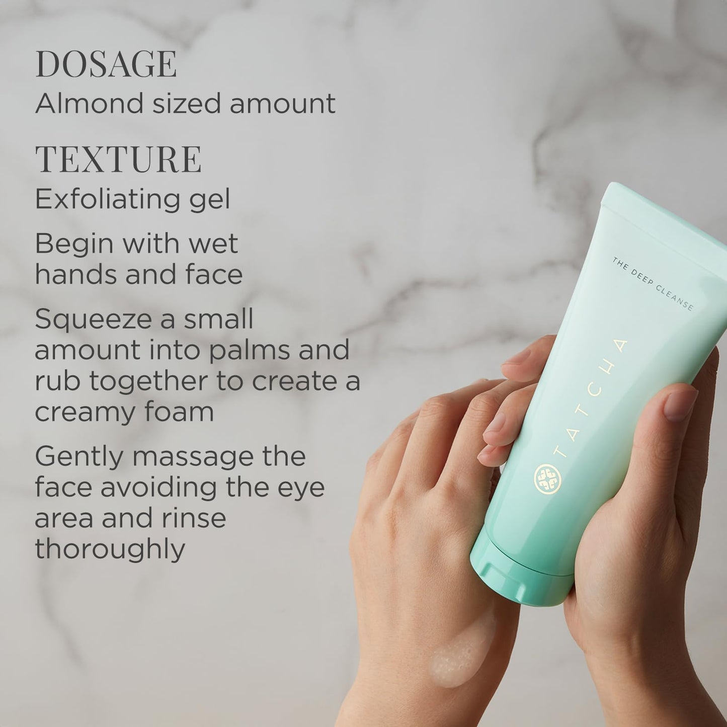 Tatcha The Deep Cleanse | Deep Pore Cleanser & Exfoliating Face Wash to Minimize Excess Oil & Tightens Pores | 150 ml / 5 oz