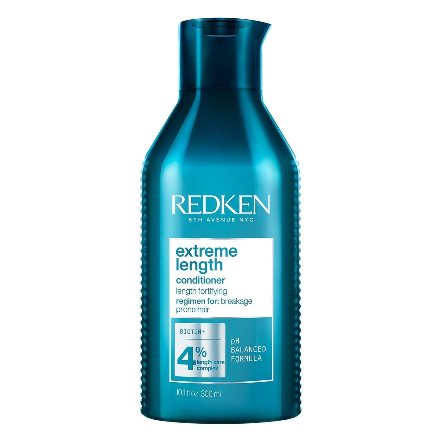 Redken Extreme Length Conditioner with Biotin & Castor Oil – Strengthens, Fortifies & Conditions Damaged Hair for Healthy Growth, 10.1 Fl Oz