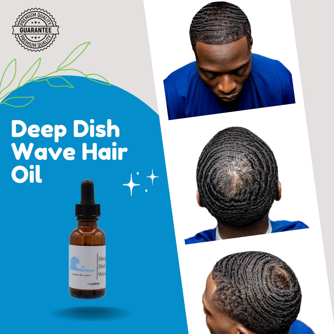 Deep Dish Wave Hair Oil 100% Pure All Natural Organic 360 Waves Training 1oz