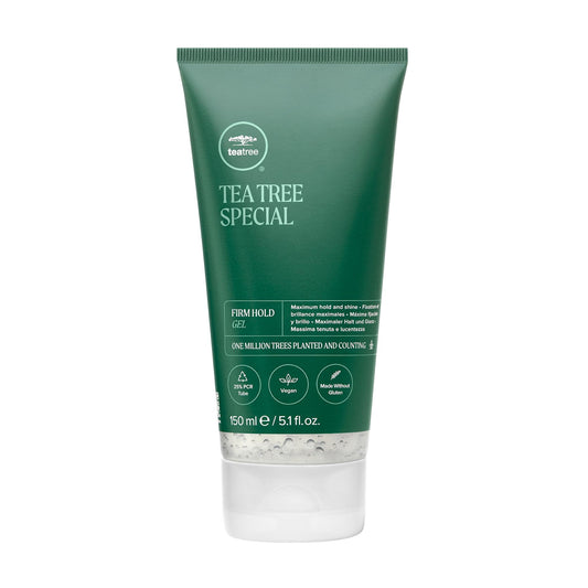 Tea Tree Firm Hold Gel, Hair Gel, Maximum Hold, High-Shine Finish, For All Hair Types, 5.1 fl. oz.