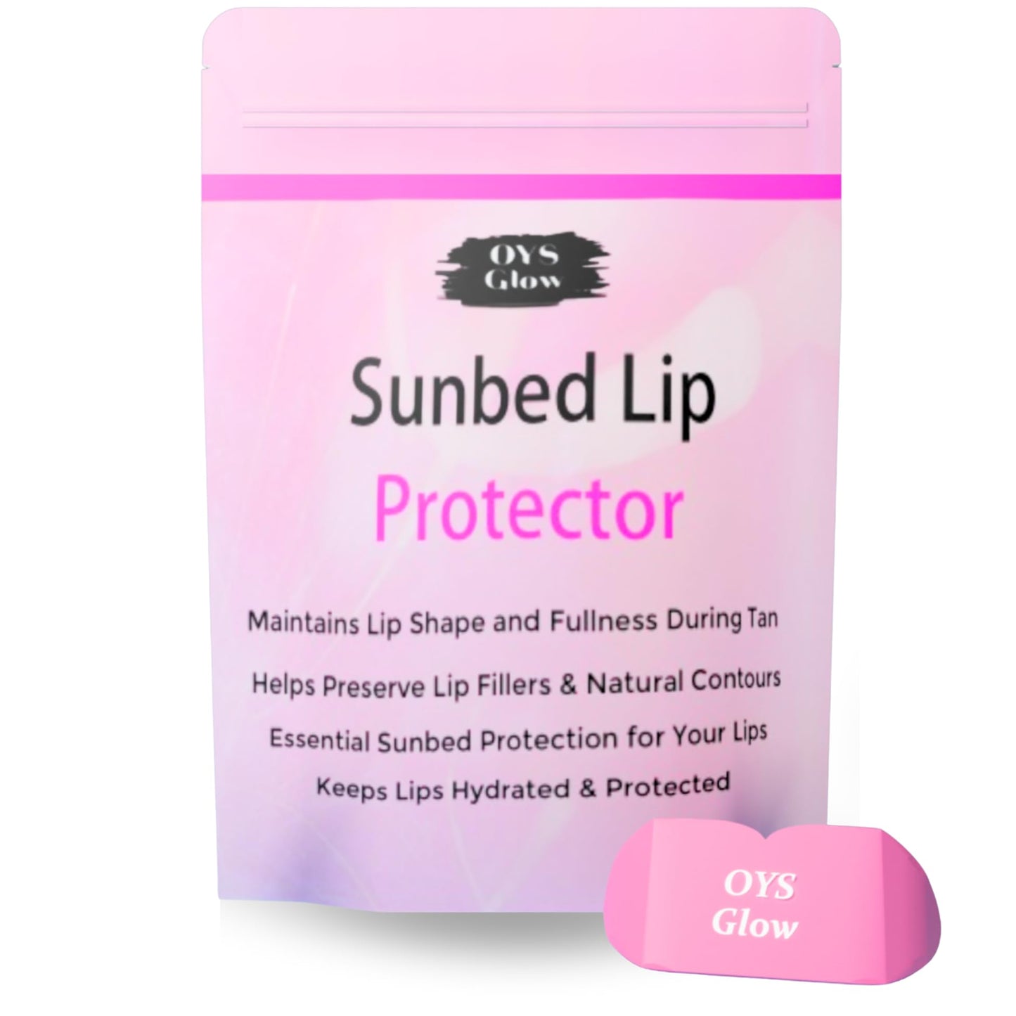 Sunbed Protective Lip Cover, UV Shield for Lips on Sunbed, Silicone Material Skincare for Tanning Sessions
