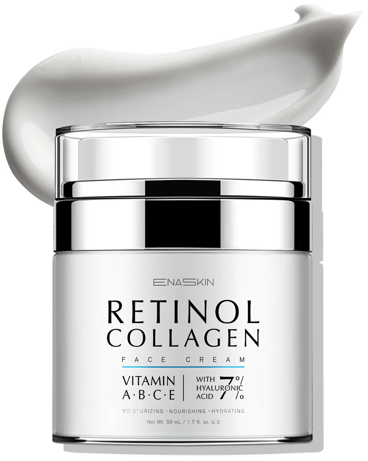 Retinol Anti-Aging Face Moisturizer for Women – Wrinkle Cream, Collagen Repair, Firming & Lifting Neck, 7% Hyaluronic Acid, 1.7 oz