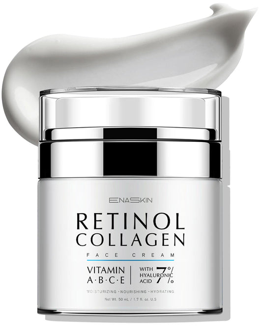 Retinol Anti-Aging Face Moisturizer for Women – Wrinkle Cream, Collagen Repair, Firming & Lifting Neck, 7% Hyaluronic Acid, 1.7 oz