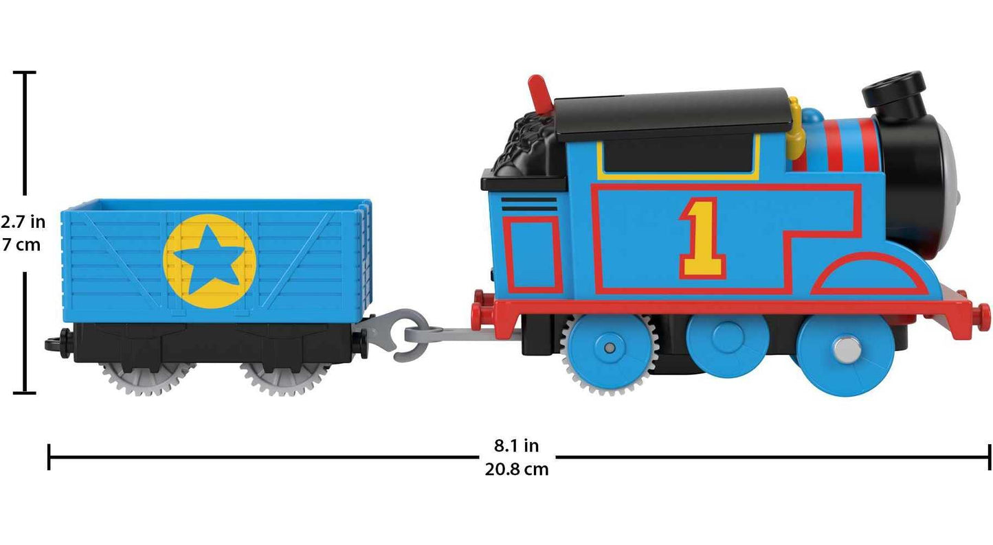 Thomas & Friends Motorized Toy Train Thomas Battery-Powered Engine with Cargo for Pretend Play Preschool Kids Ages 3+ Years
