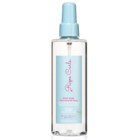 Rizos Curls Beach Waves Texturizing Salt Spray 6.8 oz | Adds Texture & Volume | Defines & Nourishes with Blue Agave, Red Algae & Cactus