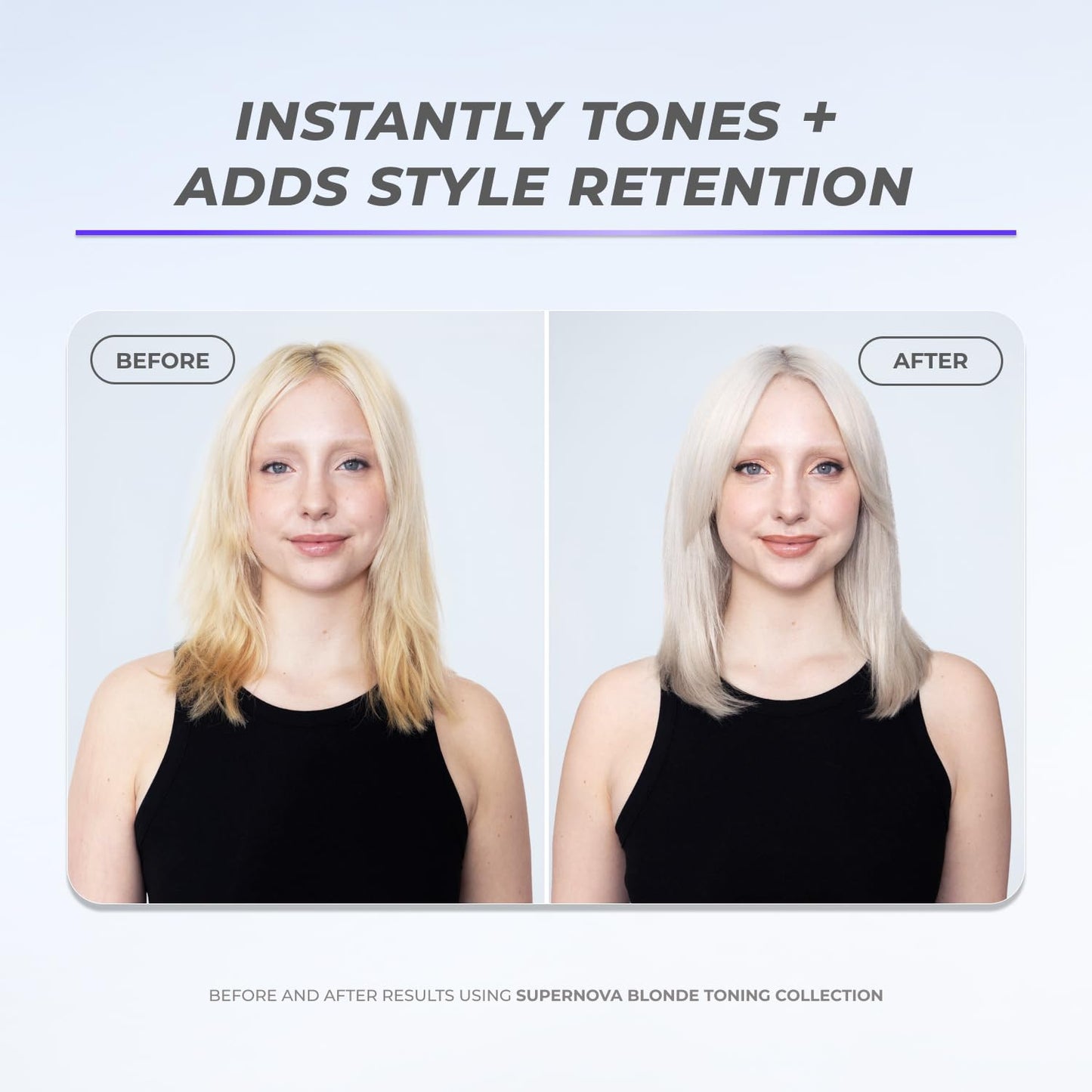 XMONDO Hair Supernova Blonde Toning Leave-In Foam | Vegan Toner for Blonde, Highlighted & Gray Hair | Reduces Brassy & Yellow Tones, 6.7 Fl Oz